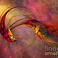 Abstract Art Print Hummingbird
